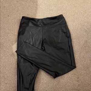 Kendall & Kylie Sleek Black Leatherette Leggings